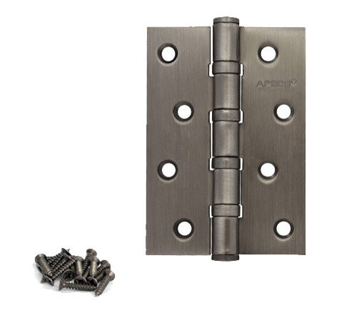 Петли врезные (к-кт - 2шт.) Apecs 100*70-В4-Steel-GRF (графит)