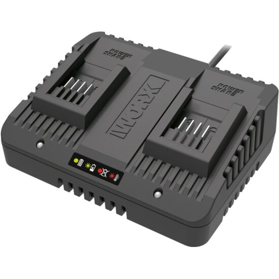 Двойное зарядное устройство Worx WA3772 20В 2x1A