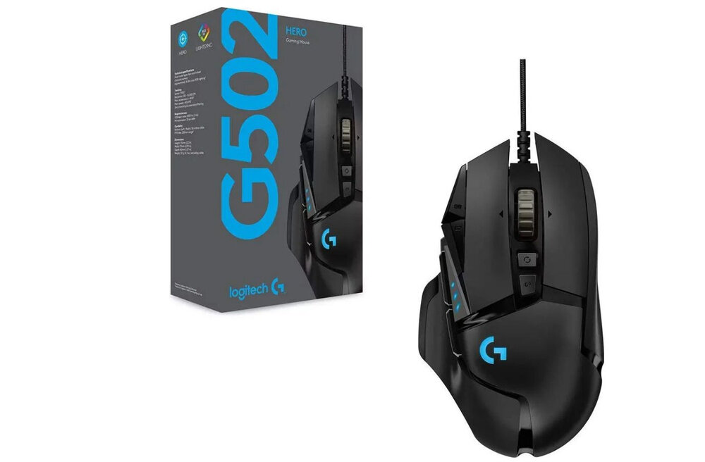 Мышь Logitech G G502 Hero, черный