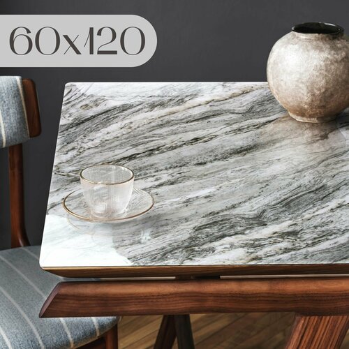 Гибкое стекло на стол 60x120 см