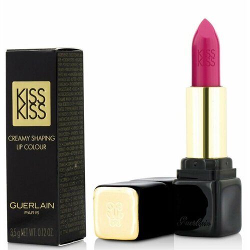 Помада Guerlain KissKiss Le Rouge creme galbant, оттенок 361 Excessive rose помада kisskiss creamy satin finish 344 sexy coral 3 5g guerlain