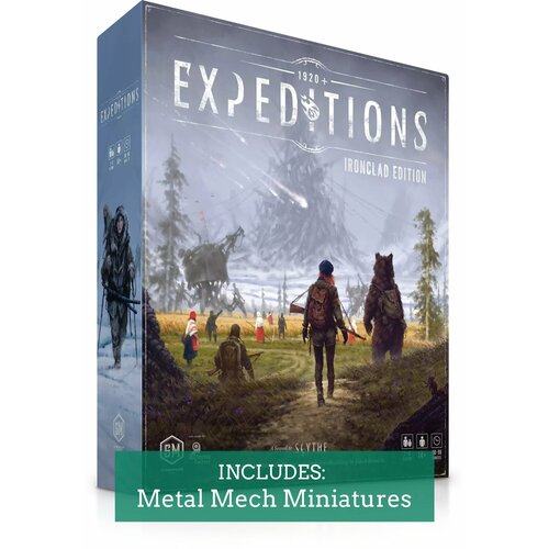 набор миниатюр совместимый с серп scythe Expeditions Ironclad Edition (Английский язык)