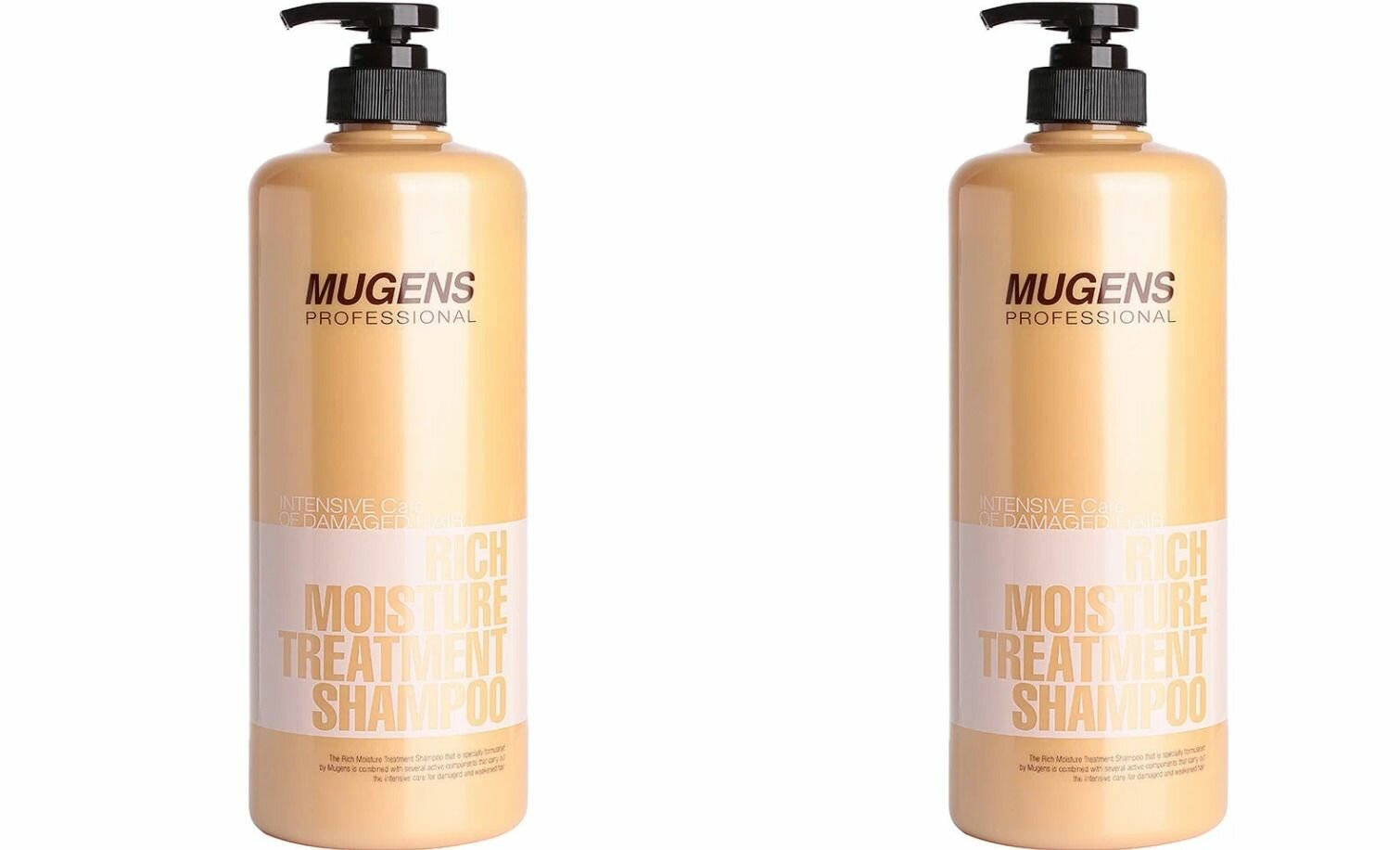 WELCOS Шампунь Mugens Rich Moisture Treatment Shampoo, 1000 мл, 2 шт