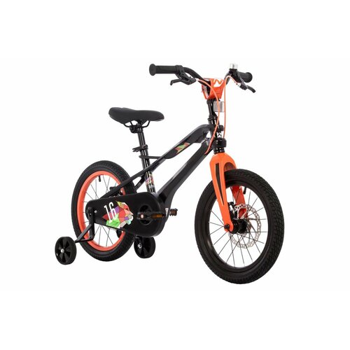 Велосипед NOVATRACK 16 LYNX Магнезиевая рама чёрный полная защ цепи диск тормоз короткие крылья 18260₽