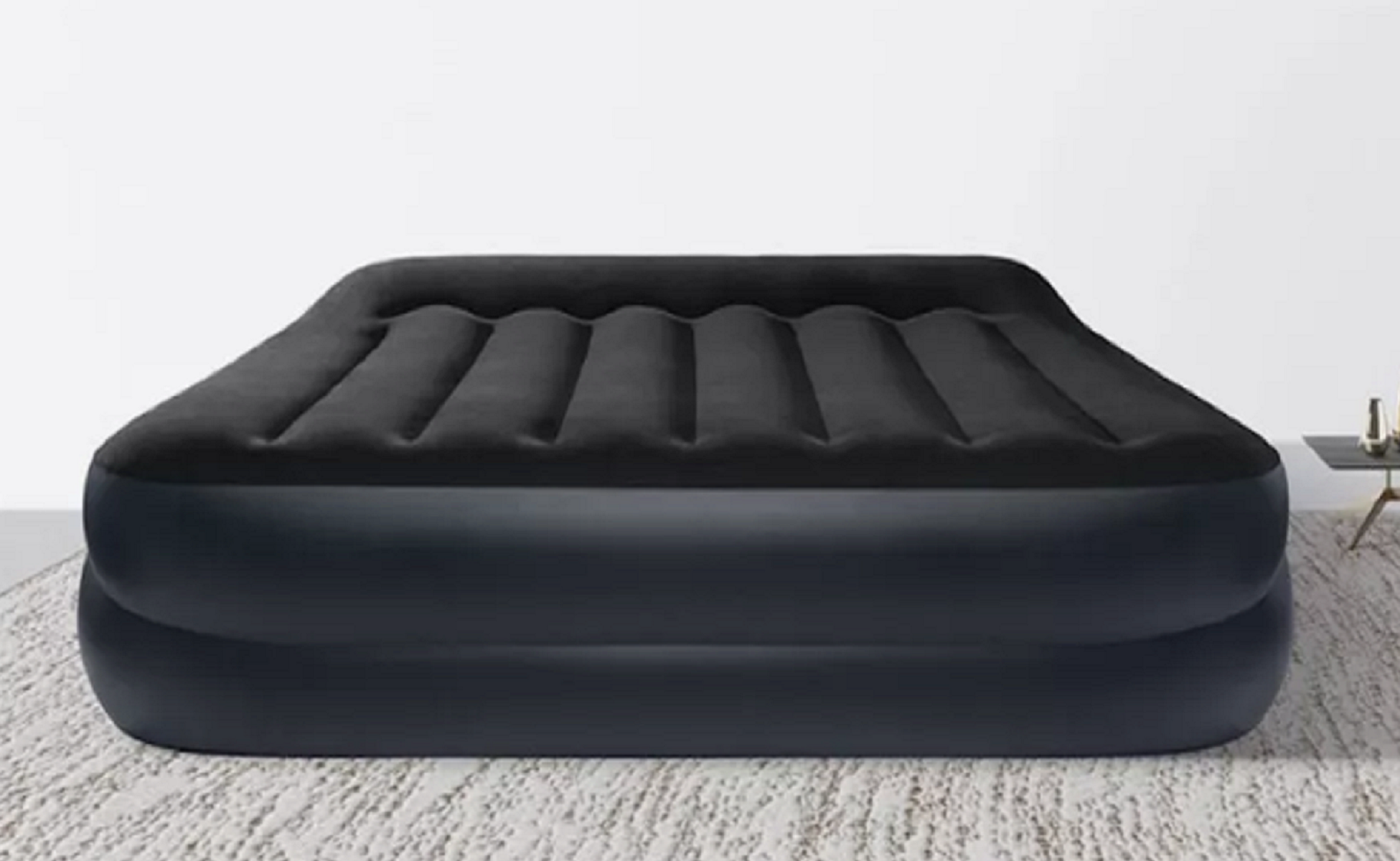 Надувная кровать двуспальная с насосом для сна 64124 Pillow Rest Raised Bed Intex 152 х 203 х 42 см