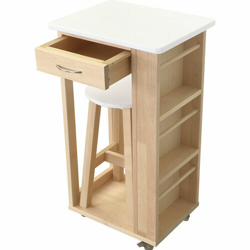 Мебелик Тумба с табуретом лак 9064₽