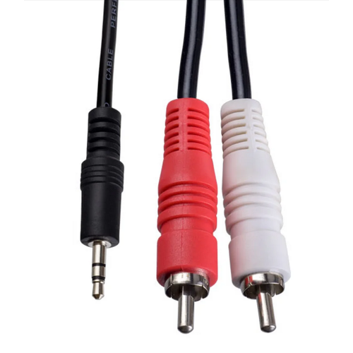 Кабель AUX Jack 3.5мм х 2RCA 2.0 м. Perfeo J2003 (черный) кабель perfeo jack 3 5 мм вилка jack 3 5 мм розетка 10 м j2204 1 12