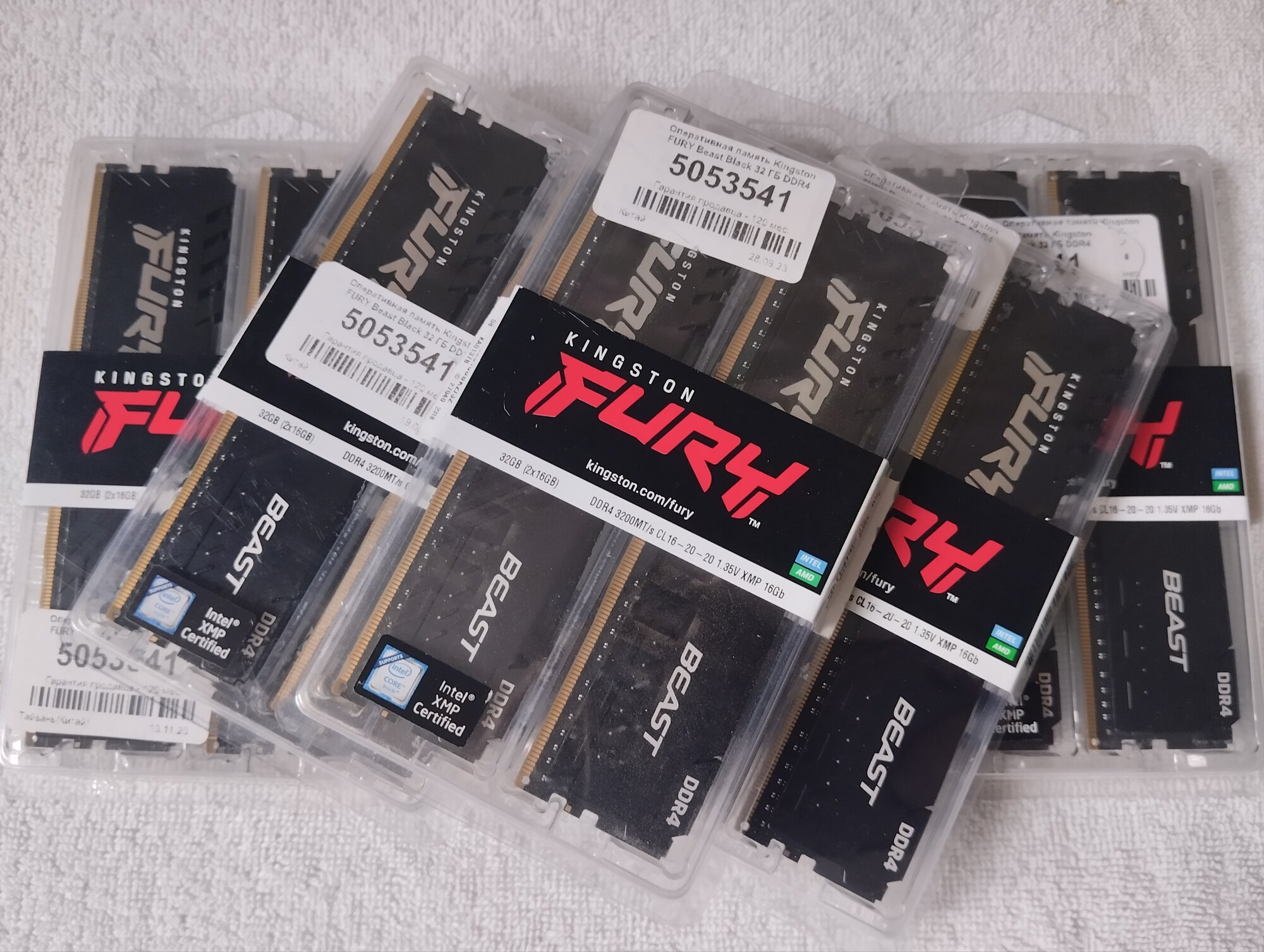 Оперативная память Kingston 32 ГБ (16 ГБ x 2 шт.) DDR4 3200 МГц DIMM CL16 KF432C16BBK2/32