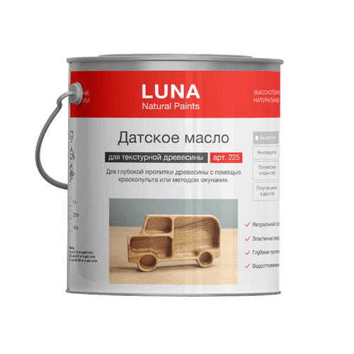 Датское масло LUNA арт 225 10 литров Бесцветный Масло-воск для дерева пропитка 39808₽