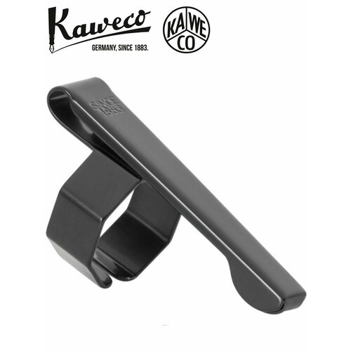 kaweco 10001673 кожаный чехол eco tender mint для двух ручек kaweco sport мятный Клип-держатель Kaweco Octagonal для ручки карандаша SPORT черный