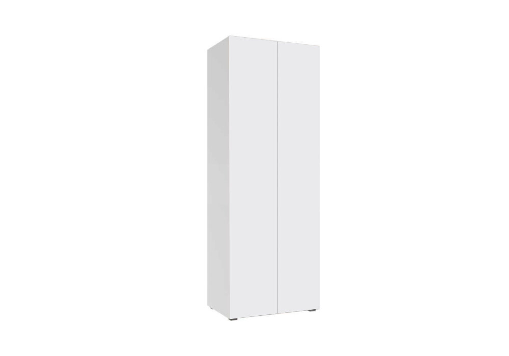 Шкаф двухдверный Миф Флорис белый глянец / белый 80x52x217 см