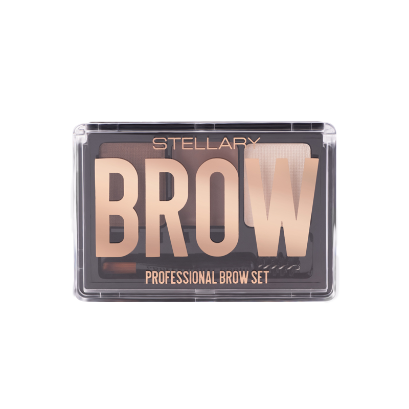 Набор для бровей Stellary Professional Brow Set т.02 Brunette 2,4 г