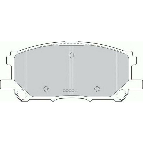 Колодки тормозные передние ferodo fdb1715