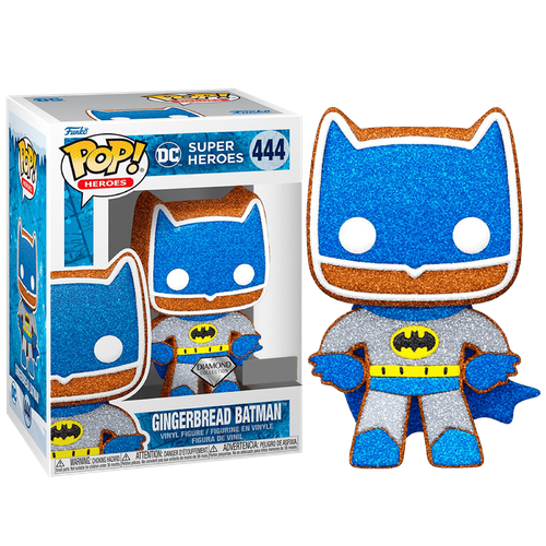 Фигурка Funko POP Gingerbread Batman Diamond Glitter (Эксклюзив Hot Topic) из комиксов DC Comics 444 фигурка бэтмен batman hush blue variant от kotobukiya