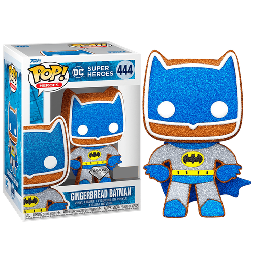 Фигурка Funko POP Gingerbread Batman Diamond Glitter (Эксклюзив Hot Topic) из комиксов DC Comics 444 значок дс бэтмен – фигурный