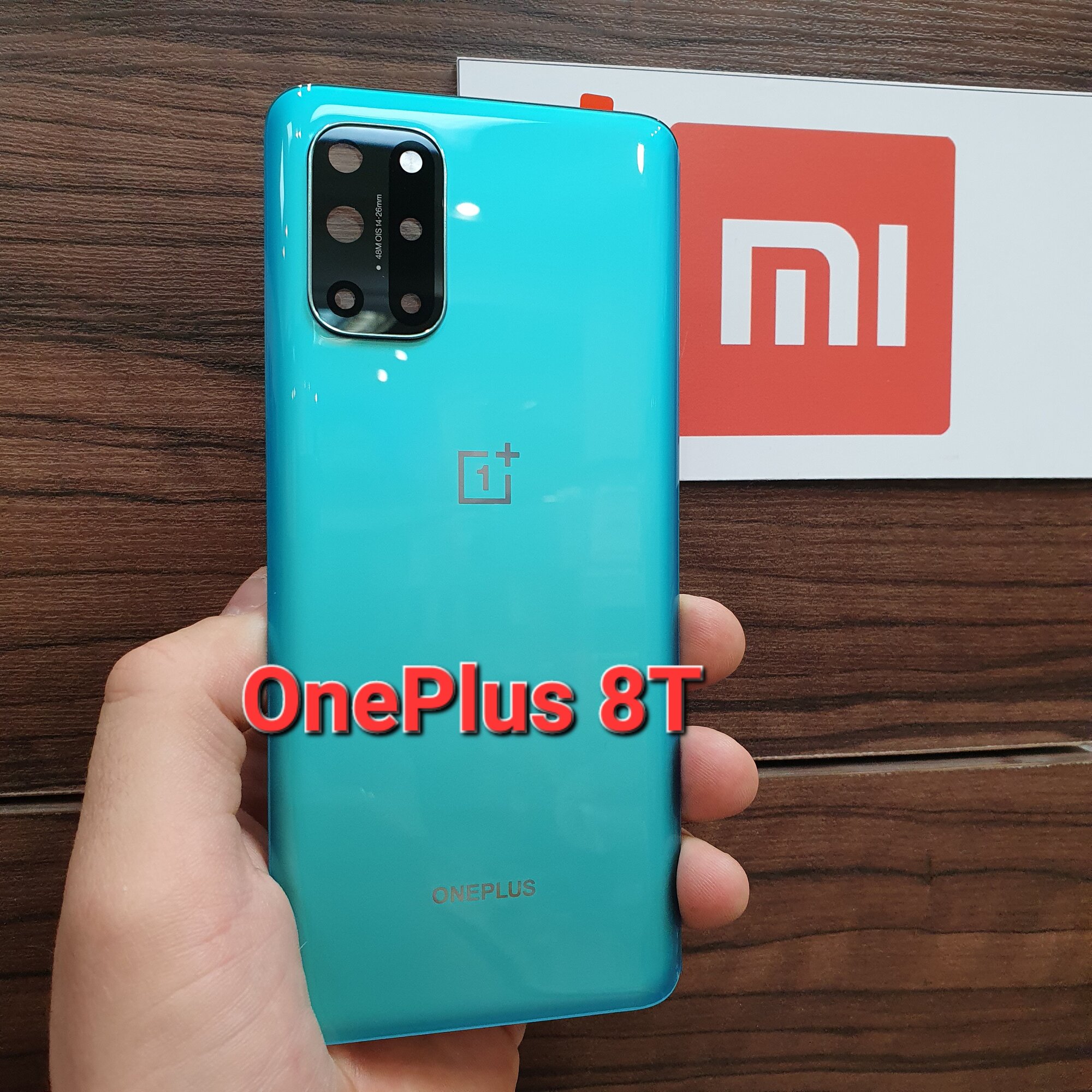 Крышка для OnePlus 8T оригинальная (заднее стекло) цвет: Зелёный