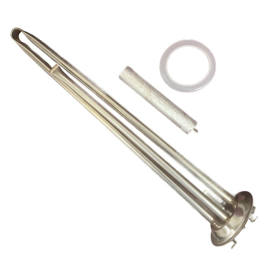 фото Колба в сборе с сухими ТЭНами 2000W (1200+800W), фланец 92мм, нерж, с анодом и прокладкой, для Electrolux, Zanussi, Ballu