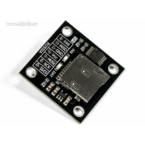 Адаптер карт MicroSD (Trema-модуль), Картридер MicroSD для Arduino-проектов 1 8 дюймовый 128 160 серийный spi tft жк модуль дисплей pcb адаптер питания ic sd разъем для arduino 1 8 128x160