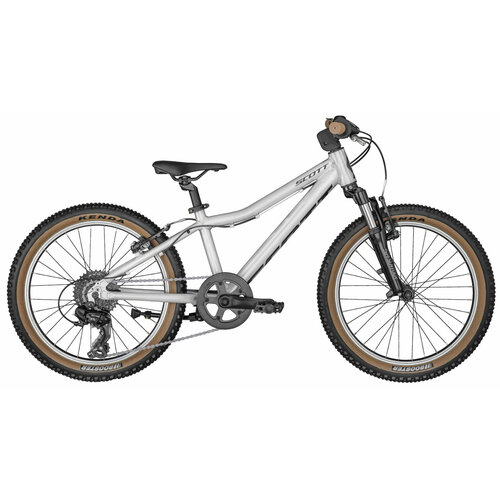 Детский велосипед Scott Scale 20 (2023) 20 Серебристо-черный (118-135 см) детский велосипед scott roxter 20 raw alloy 2022 20 серый 120 135 см