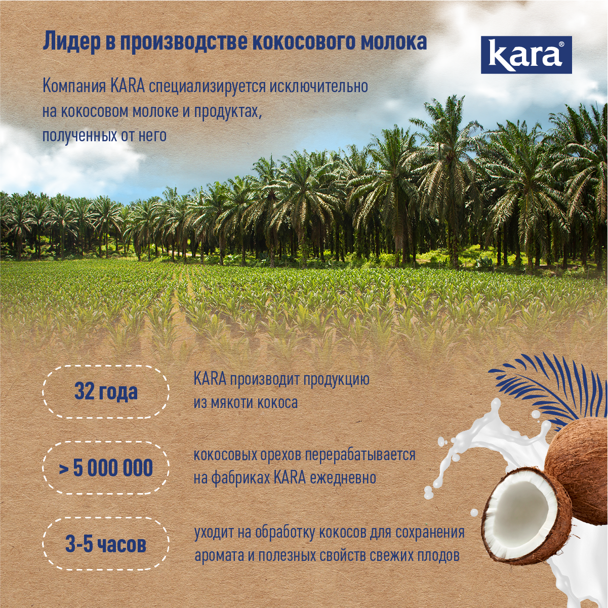 Органическое кокосовое молоко Кara Organic , ж.17% 200 мл.