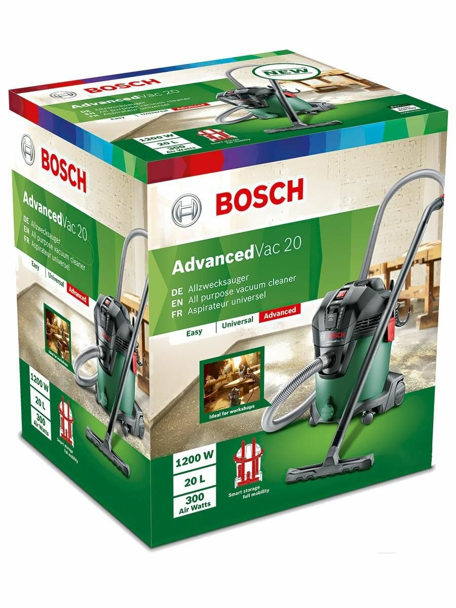 Строительный пылесос Bosch AdvancedVac 20 (0.603.3D1.200)