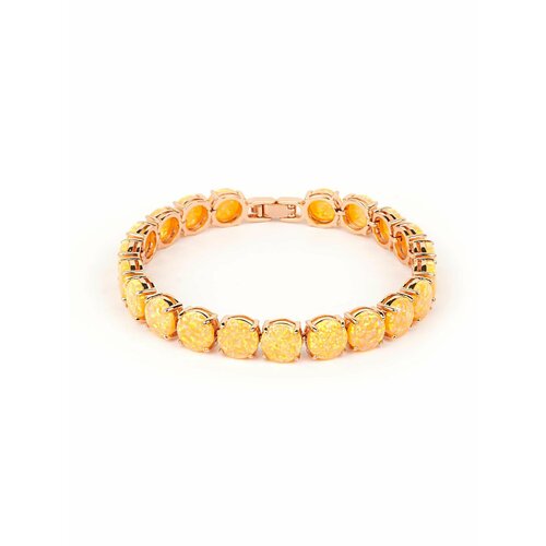 Браслет, опал, размер 18 см, золотистый, желтый