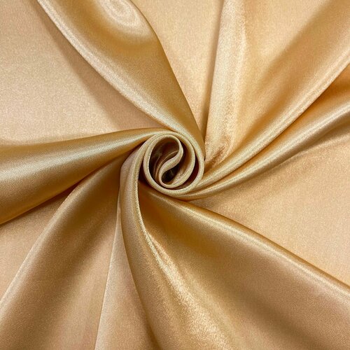 Креп-сатин однотонный Золото 115 см (отрез 150 см х 115 см)