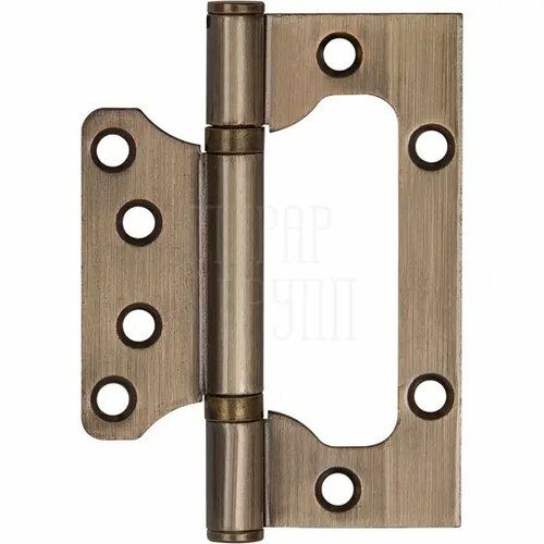 Петля Ajax Аякс универсальная без врезки IN4000W 100P-2B 100x23 бронза 125₽