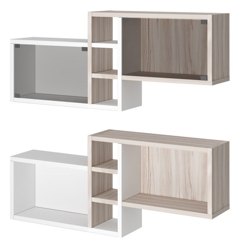 фото Полка Мэрдэс ПК-20 КБЕ навесная caramel-white pearl