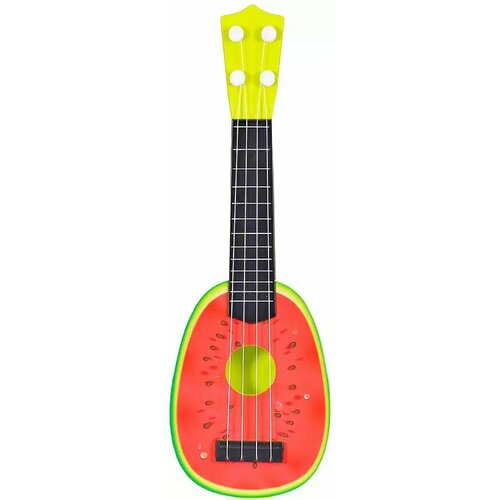Игрушка музыкальная Гитара арбуз 77-06B1 имитация безопасного взаимодействия родителей и детей электрическая музыка светильник легкая гитара музыкальная гитара игрушка детски