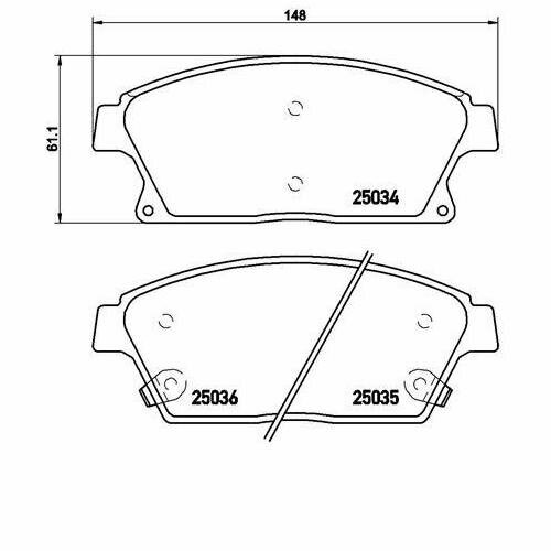Тормозные колодки Brembo - фото №3
