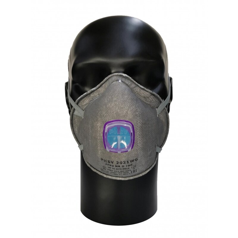Маски И Респираторы Xiaomi Полумаска фильтрующая PHSV 2021WG с кл FFP2 до 12ПДК