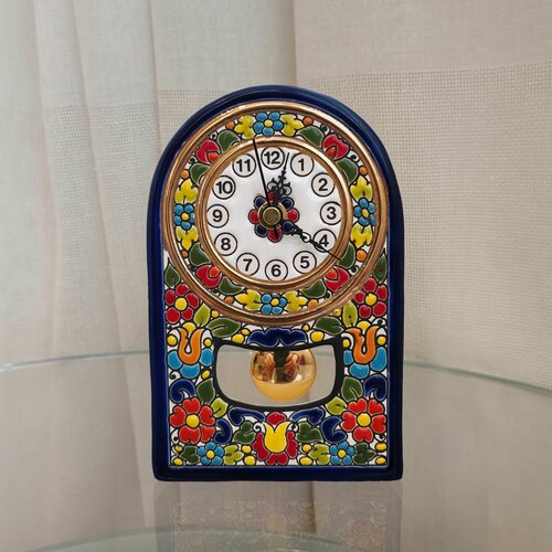 Часы настольные с маятником Cercolon 10х16 см (керамика)