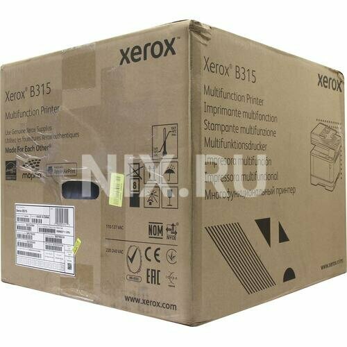 Принтер с МФУ лазерный монохромный Xerox B315V_DNI 45380₽