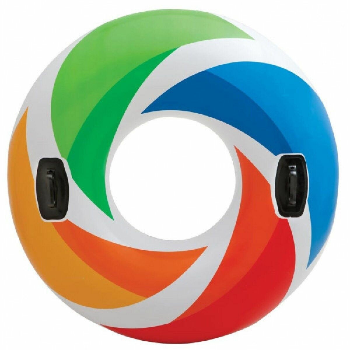 Разноцветный надувной круг INTEX, 119 см 58202