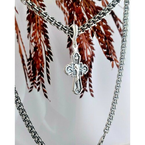 Крестик Леона Крест серебряный 