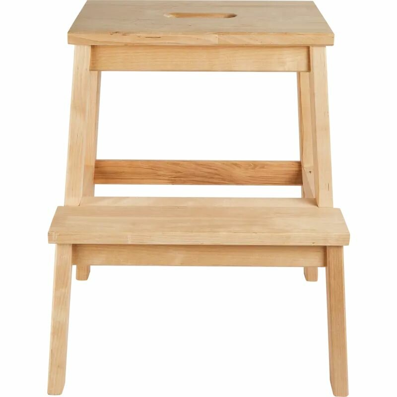 Картинки Табурет стремянка со ступенькой беквэм из массива дерева аналог IKEA