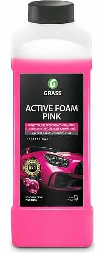 Автошампунь активная пена Active Foam Pink 1 л GRASS 113120