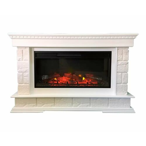 Камин электрический Родос + Foton IF-36K08GLX белый