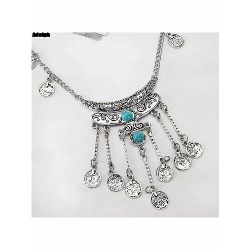 Колье ZULTANIT, бирюза, серый