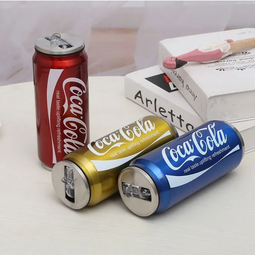 Термокружка 0,5л Coca Cola, синяя