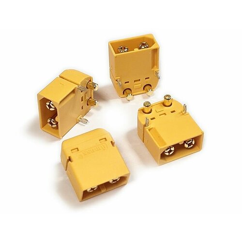 Силовые разъемы-вилки угловые Amass XT60PW-M 