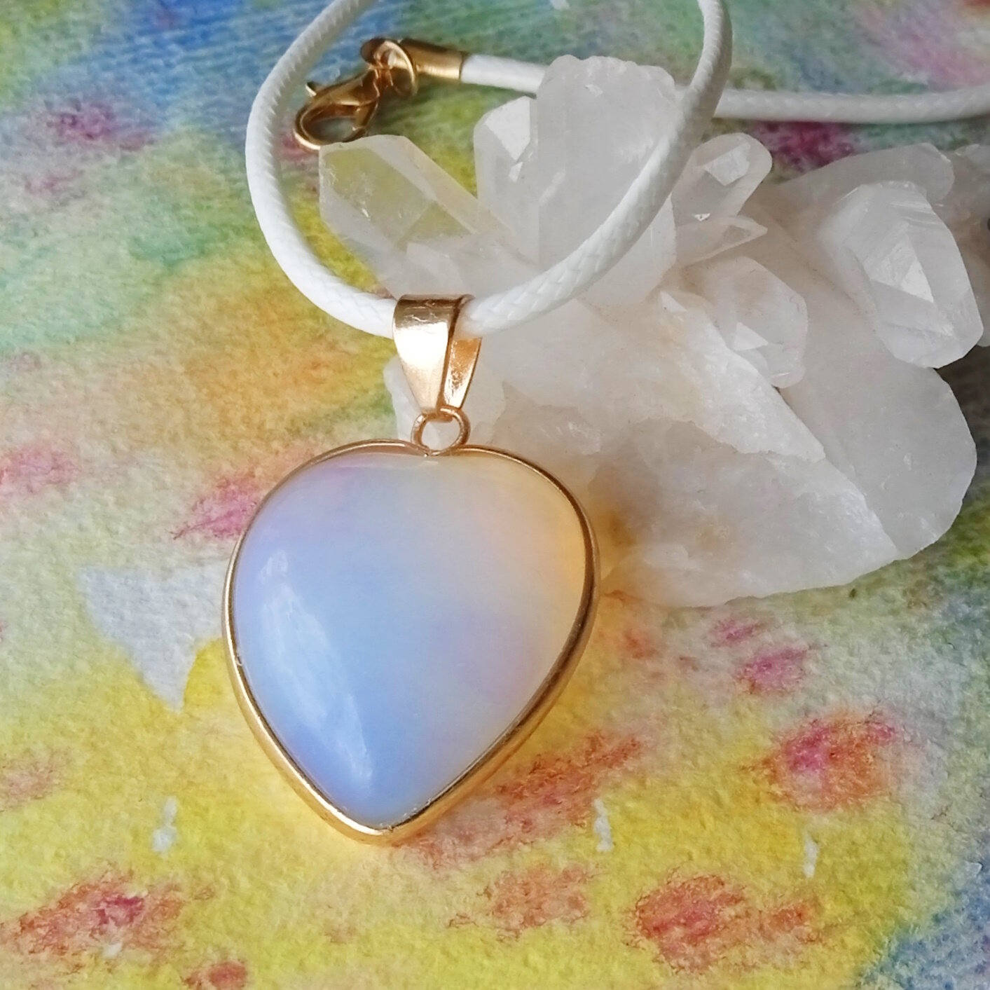 Колье, опал