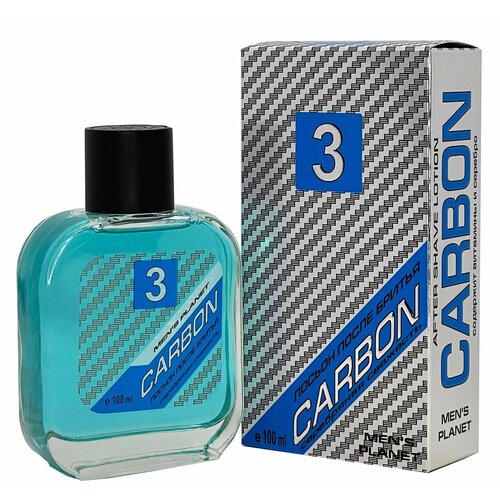 Лосьон MENS PLANET CARBON 3 после бритья 100 ml для мужчин 250₽