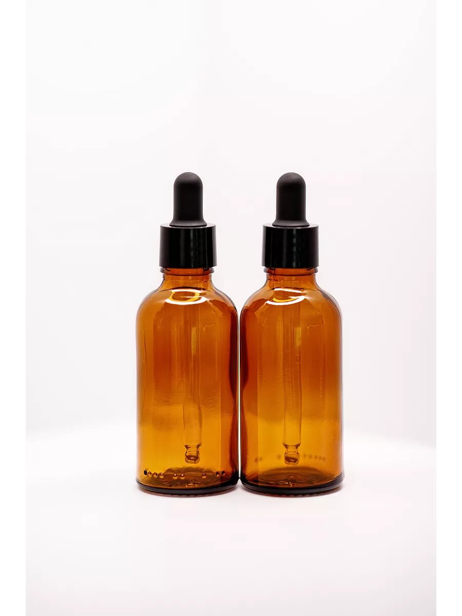 Набор флаконов стеклянных с пипеткой 50 мл — фото 1