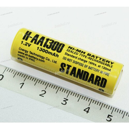 Аккумулятор H-AA1300 STANDARD 12В 1300mAh NIMH 138477mm Energy technology электротовар 910₽