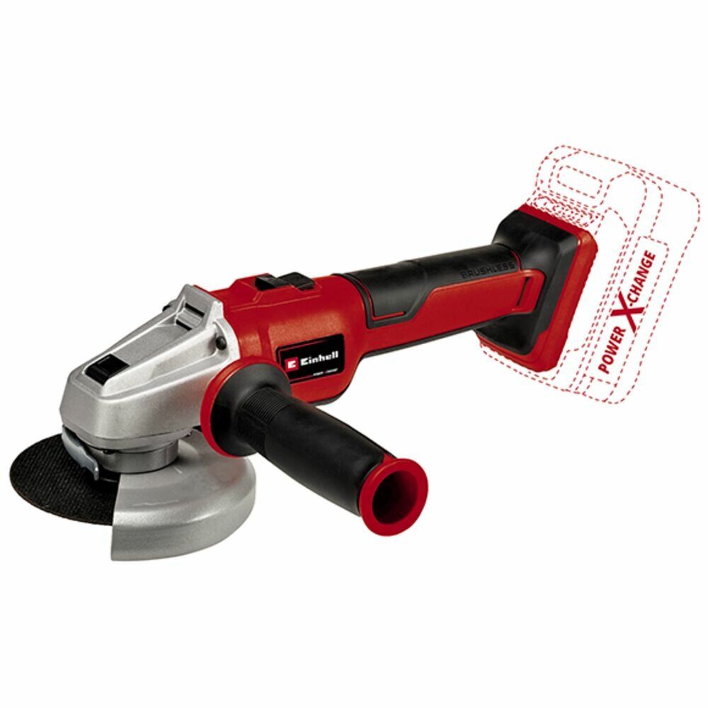 Аккумуляторная угловая шлифмашина Einhell PXC AXXIO 18/125 Q, BL + 1 акк. PXC 4Ач 18В + ЗУ 3А 4431151SET — фото 1