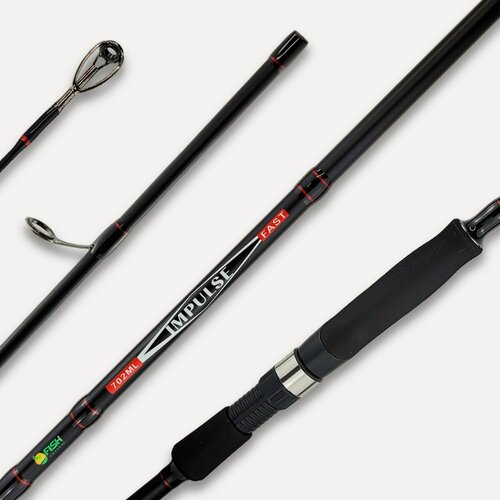 Изображение товара Спиннинг Fish Crystal IMPULSE IMP-702ML (2.13м 4-16гр), полая вершинка, 2 секц