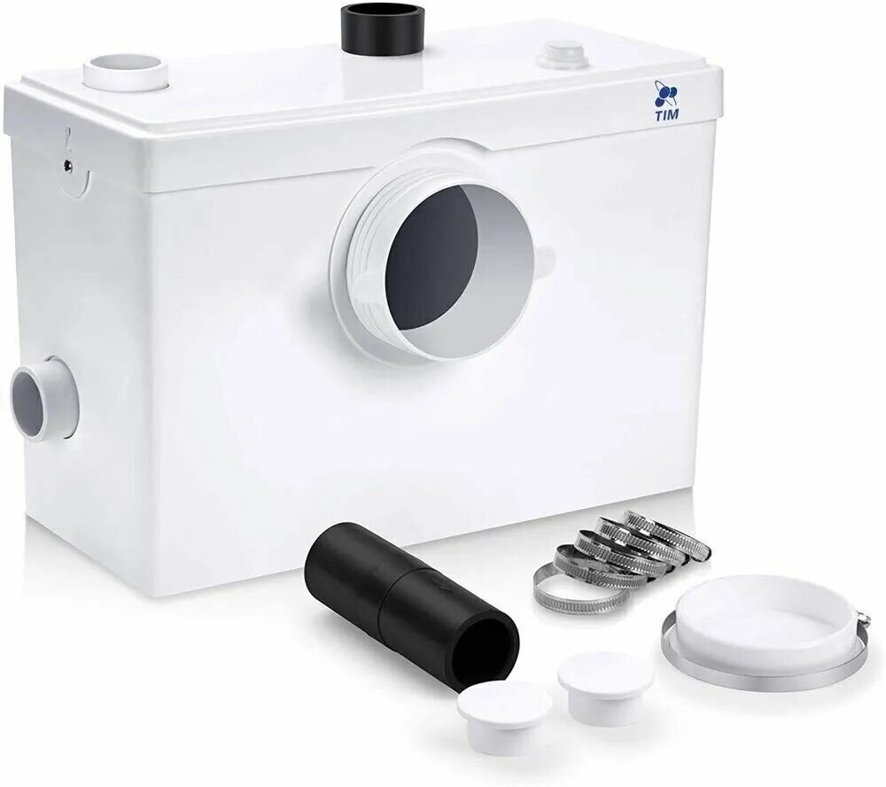 Канализационный насос TIM AM-STP-600 с измельчителем для отвода из унитаза раковины и душ (ванны);600Вт