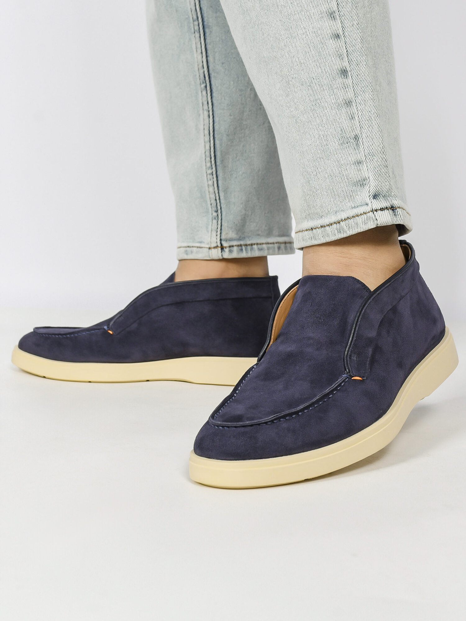 Лоферы Santoni, размер 40, синий